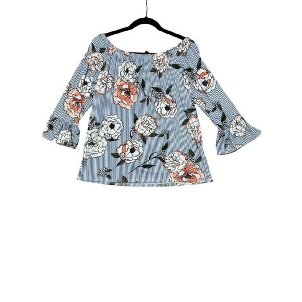 4/$20 Kristen Nicole Top Blouse Womens S Boho Cottagecore Floral Hippie Bloom